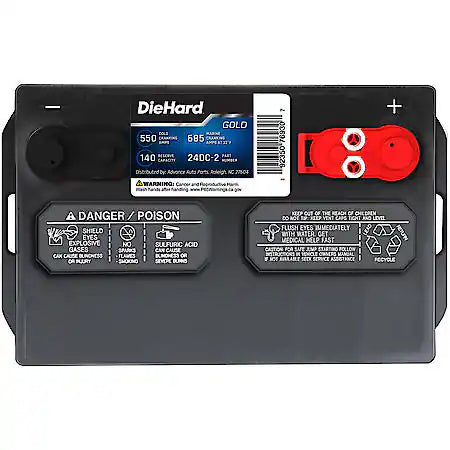 Battery: 24M Group Size, 550 CCA, 685 CA, 140 Minute Reserve Capacity, Deep Cycle (+30% Cycle Life)