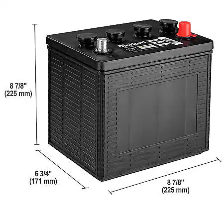 Battery: 1-8V Group Size, 360 CCA, 450 CA, 110 Minute Reserve Capacity, Heavy-Duty