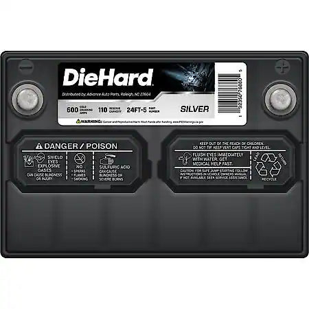 Battery: 24 Group Size, 600 CCA, 750 CA, 110 Minute Reserve Capacity, For Lower Power Demands