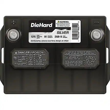 Battery: 26R Group Size, 575 CCA, 720 CA, 81 Minute Reserve Capacity, For Lower Power Demands