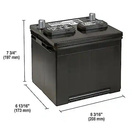 Battery: 26 Group Size, 450 CCA, 560 CA, 85 Minute Reserve Capacity