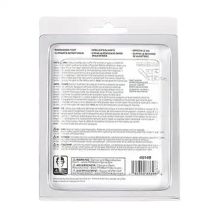 Battery Terminal: Safety Switch, Side Post, Quick Disconnect Eliminates Battery Drain