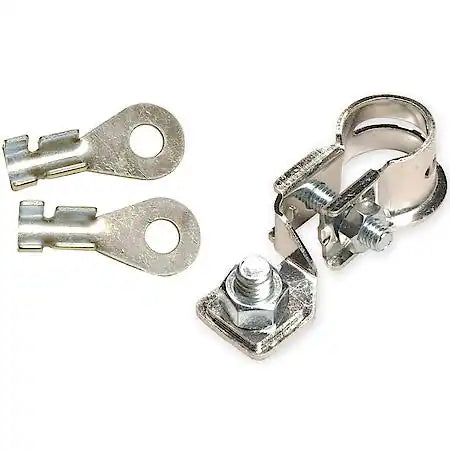 Battery Terminal: Straight/Angled, Top Post, 2 Ea, Lead Free, Crimp Eyelets Included