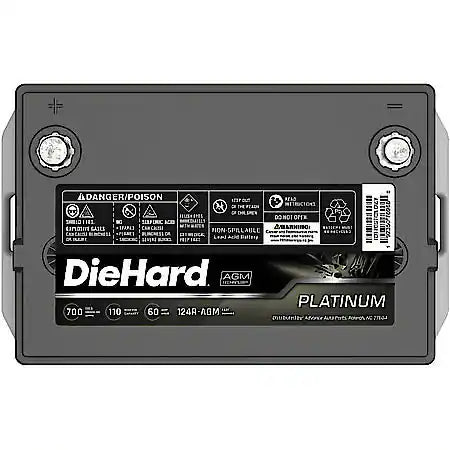 Battery: 124R Group Size, 700 CCA, 875 CA, 110 Minute Reserve Capacity, For High Electrical Demands