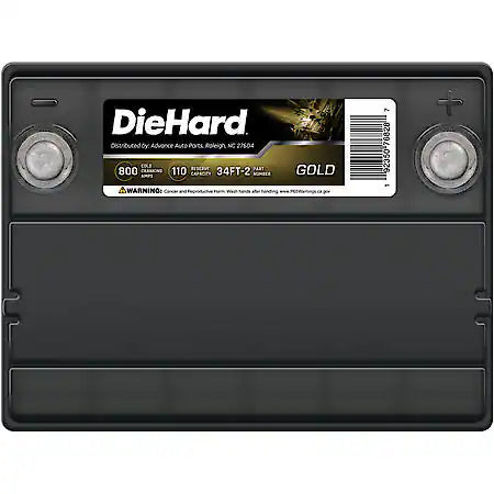 Battery: 34 Group Size, 800 CCA, 1000 CA, 110 Minute Reserve Capacity, Maximum Starting Power