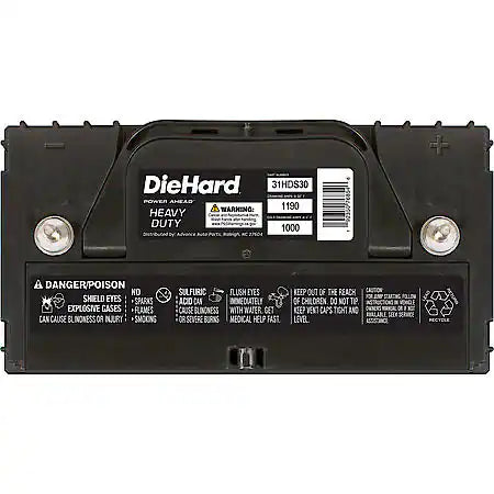 Battery: 31T Group Size, 1000 CCA, 1190 CA, 185 Minute Reserve Capacity, Heavy-Duty