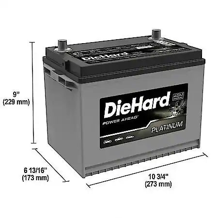 Battery: 24F Group Size, 710 CCA, 885 CA, 120 Minute Reserve Capacity