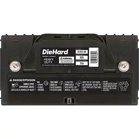 Battery: 31T Group Size, 750 CCA, 935 CA, 180 Minute Reserve Capacity, Heavy-Duty
