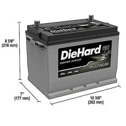 Battery: 124R Group Size, 700 CCA, 875 CA, 110 Minute Reserve Capacity, For High Electrical Demands