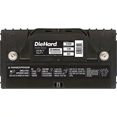 Battery: 31T Group Size, 950 CCA, 1140 CA, 175 Minute Reserve Capacity, Heavy-Duty