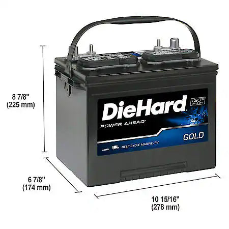 Battery: 24M Group Size, 550 CCA, 685 CA, 140 Minute Reserve Capacity, Deep Cycle (+30% Cycle Life)
